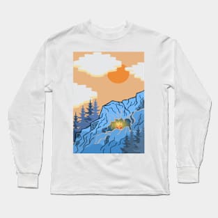 DAWN AT THE CAMPING Long Sleeve T-Shirt